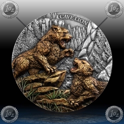 2oz Liberia 25 Dollars 2026 (Megafauna - Cave Lion) UHR